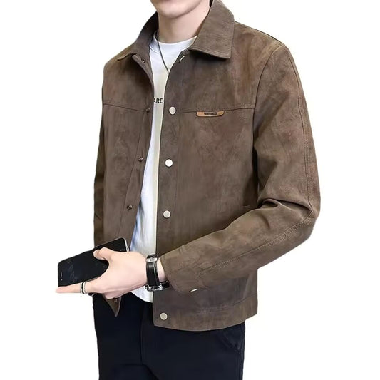Trendy High-End Niche Jacket For Men 2024 New Casual Style Loose Fit Fashionable Autumn/Winter Top Coat